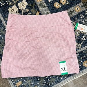 Pink and white skort